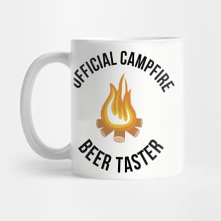 Official Campfire Beer Taster Funny Camping Drinking Mug